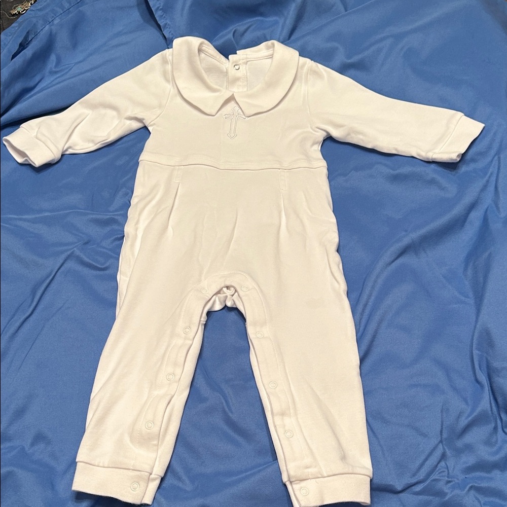Boy’s three piece baptism set.